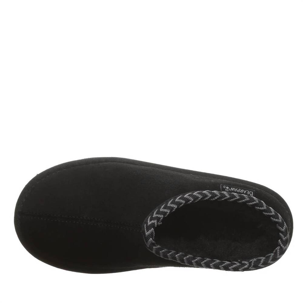 NEW BEARPAW women's tabitha slippers in black - Picture 3 of 5